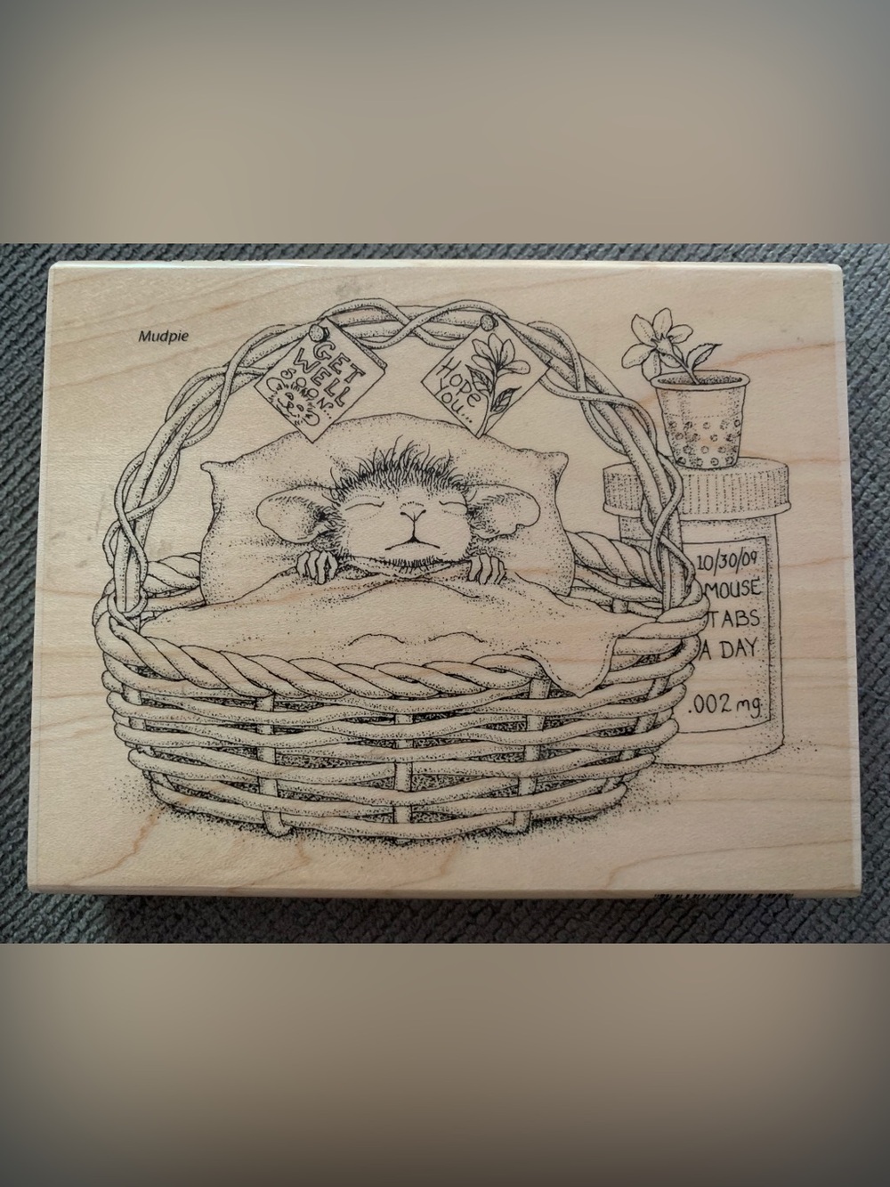 House Mouse Quick Recovery HMR44 by Stampendous. Rare ❣️